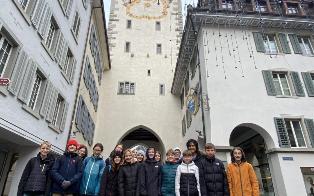 Besuch Bibliothek und Stadtturm in Baden